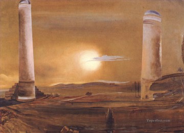 Abstracto famoso Painting - Las torres surrealistas